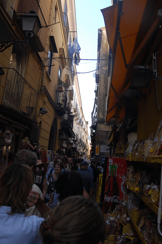 The streets...with people and lemons as far as the eye can see!